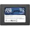 Dysk SSD 2,5 cala SATA III PATRIOT P210 512 GB — odczyt 500 MB/s, zapis 400 MB/s
