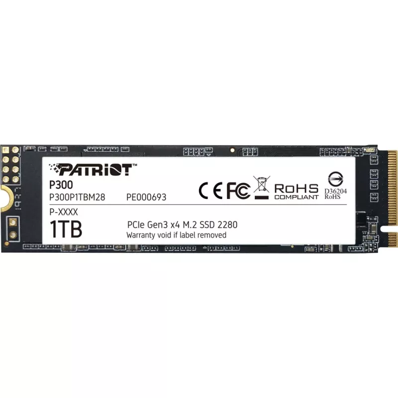 Patriot Memory P300 1.02 TB M.2 PCI Express 3.0 NVMe 3D NAND