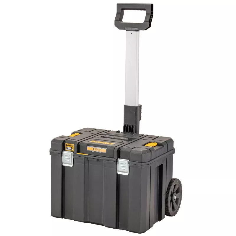 Skrzynka narzędziowa DeWalt DWST83347-1 poliwęglanowa, IP54, 512×435×635 mm, udźwig 50 kg, kółka, wysuwana rączka