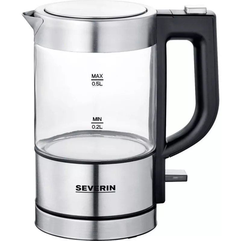 Czajnik elektryczny Severin WK 3472, 0,5 l, srebrny, 1100 W (WK3472)