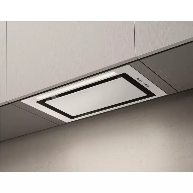 Elica LANE-80-WH 72 cm biały okap wyspowy Lane z 3 prędkościami + 1 poziomem doładowania i oświetleniem LED