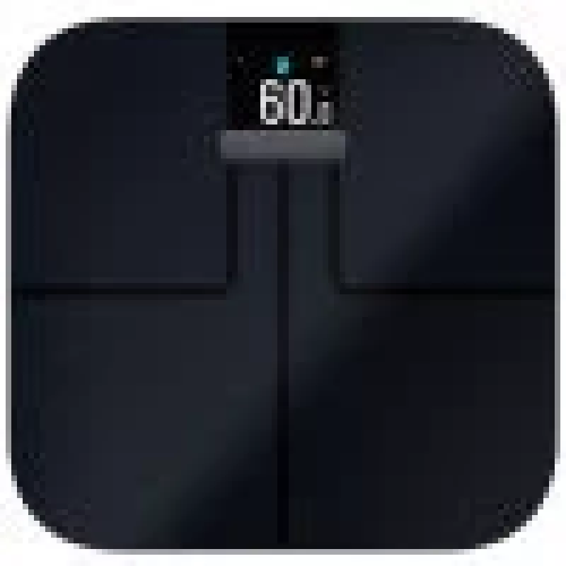 Elektroniczna waga osobista GARMIN Index S2 — czarna, maks. 181,4 kg, Wi‑Fi/Bluetooth, skład ciała
