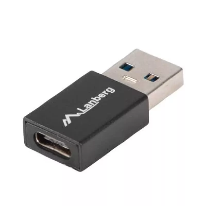 Lanberg AD-UC-UA-01 Przejściówka interfejsowa USB 3.0 Type A na USB 3.0 Type C Czarny (AD-UC-UA-01)