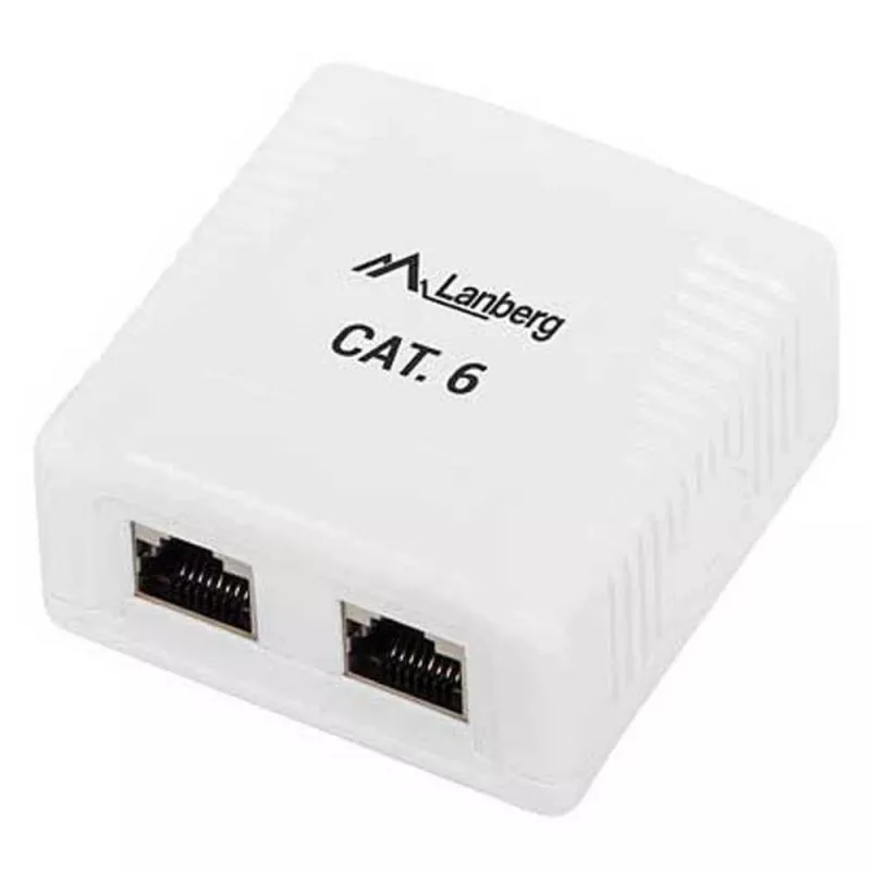 Lanberg OS6-0002-W kabel Interface/Gender Adapter 2 X RJ-45 Biały (OS6-0002-W)