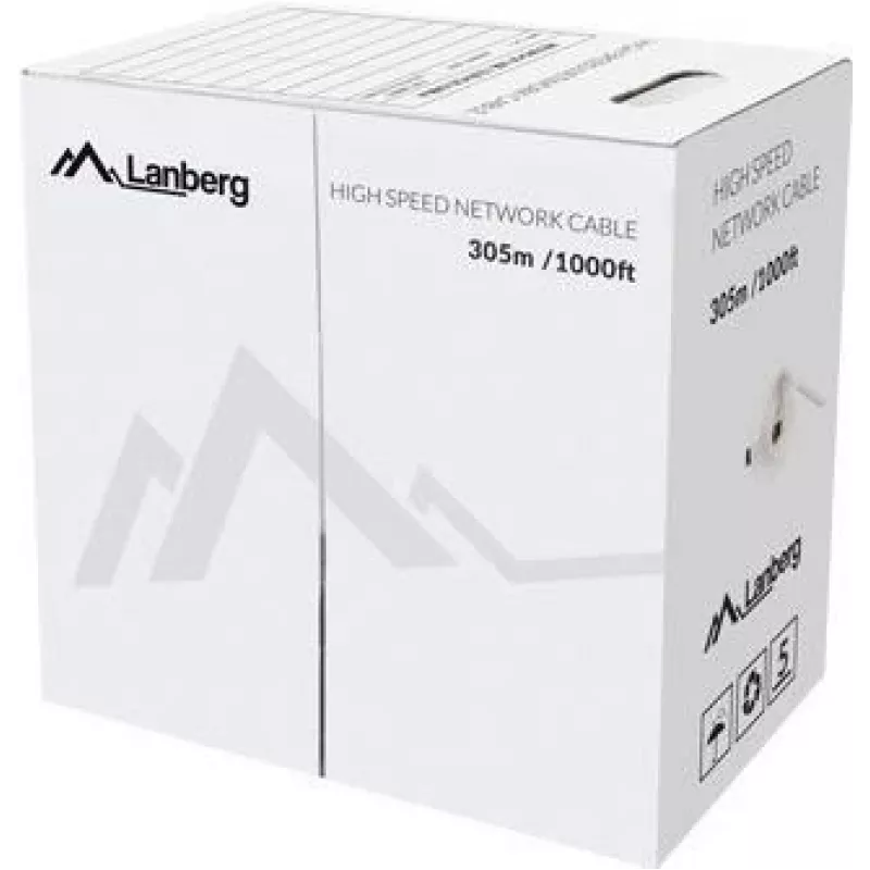 Kabel sieciowy Lanberg LCU5-12CU-0305-B U/UTP Cat5e 305 m niebieski
