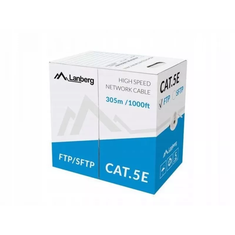 Lanberg LCF5-10CC-0305-S Kabel sieciowy szary 305 m Cat5 F/UTP (FTP)
