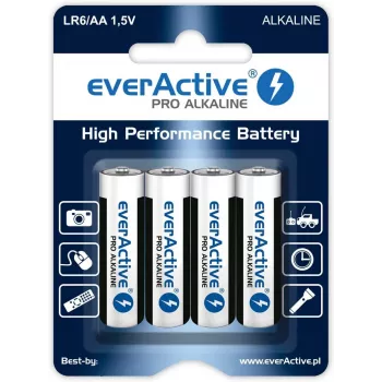 everActive jednorazowa bateria alkaliczna AA 1.5 V LR64BLPA opakowanie 4 szt.