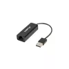 Karta sieciowa LANBERG NC-0100-01 USB 10 Gbit/s, hot-swap, kabel 0,15 m, czarna