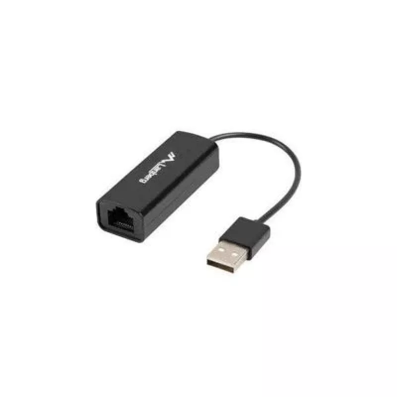 Karta sieciowa LANBERG NC-0100-01 USB 10 Gbit/s, hot-swap, kabel 0,15 m, czarna