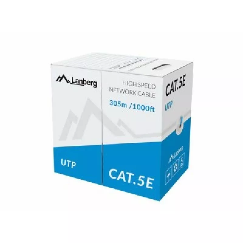 Kabel sieciowy Lanberg LCU5-10CC-0305-B U/UTP 305 m niebieski
