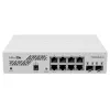 Przełącznik sieciowy MikroTik CSS610-8G-2S+IN — 8x Gigabit RJ-45, 2x SFP+ 10G, PoE, wejście 12–57 V