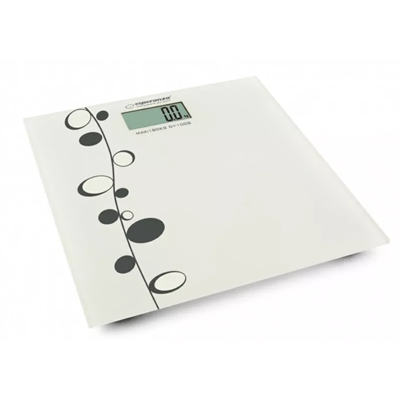 Osobista waga łazienkowa Esperanza Zumba EBS005 - elektroniczna, 180 kg, białe szkło