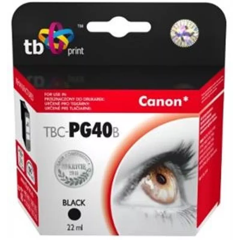 Tusz TBC-PG40B (Canon PG-40) Czarny regenerowany