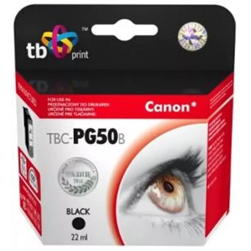 Tusz TBC-PG50B (Canon PG-50) Czarny regenerowany