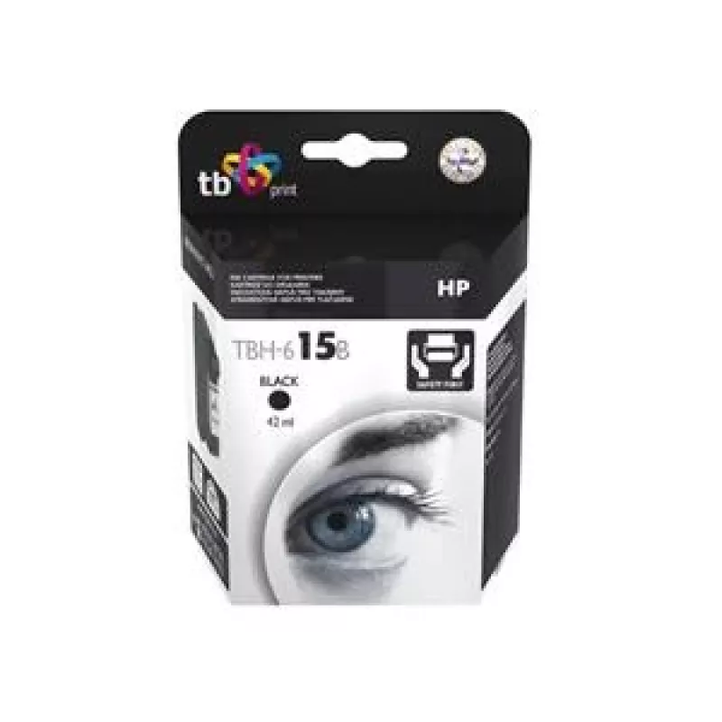 Tusz TBH-615B (HP nr 15-C6615DE) czarny regenerowany