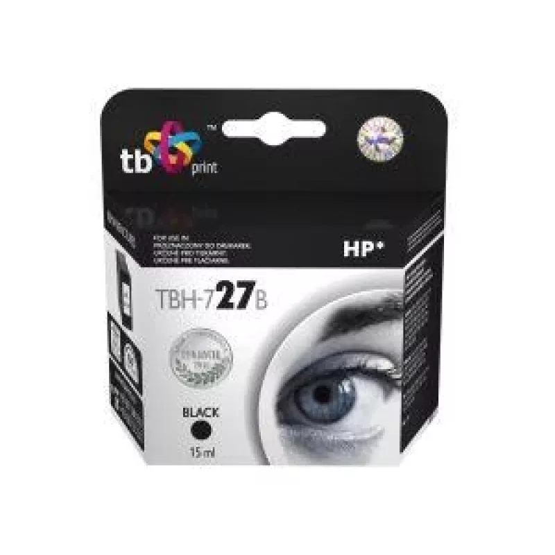 Tusz TBH-727B (HP nr 27-C8727A) Czarny regenerowany