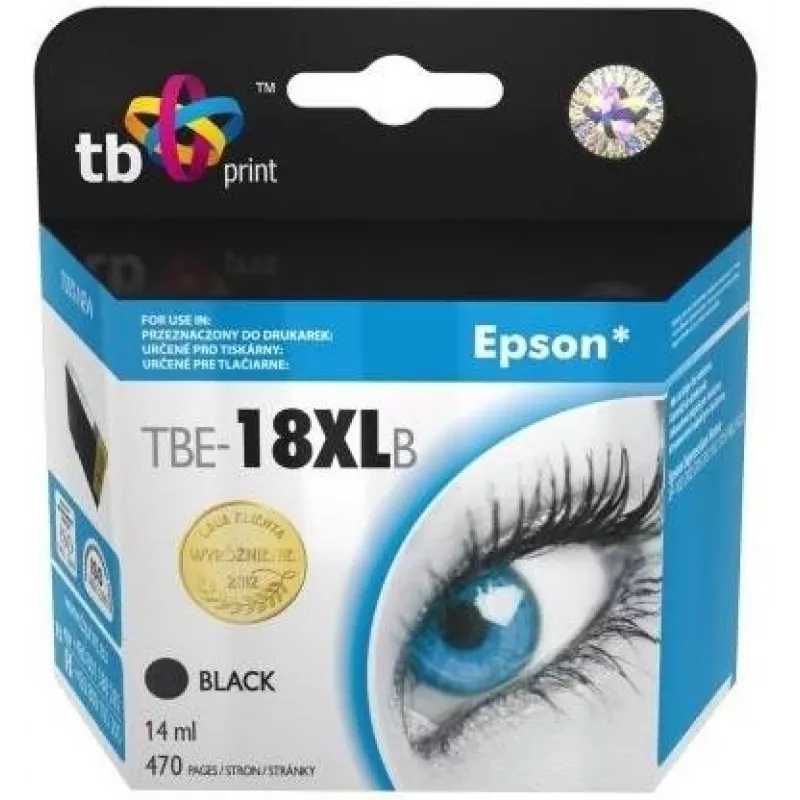 Wkład atramentowy TB Kompat. S Epson T1811 Bk 100% Nowy
