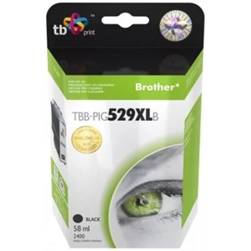 Ink. Kaz. TB kompatybilny z Brother LC529/539 PIG BK nowy