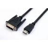 TB HDMI-DVI-kabel 1,8 M. gold-braided, DVI 24 + 1