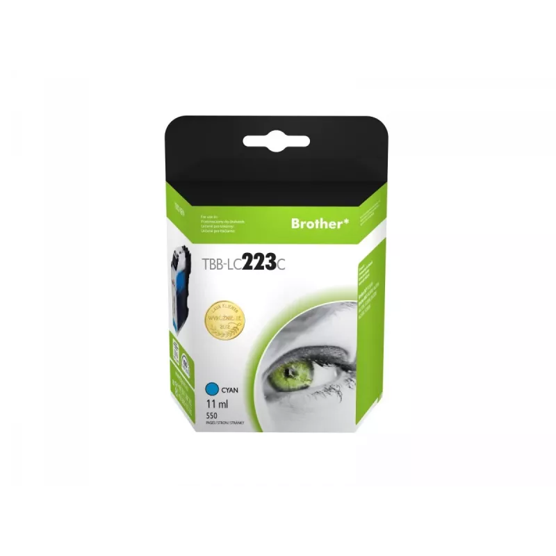 Tusz Kaz. TB kompatybilny z Brother LC223 cyjan nowy