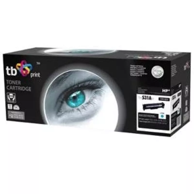 Toner TB kompatybilny z HP CC531A, 100% nowy, cyjan