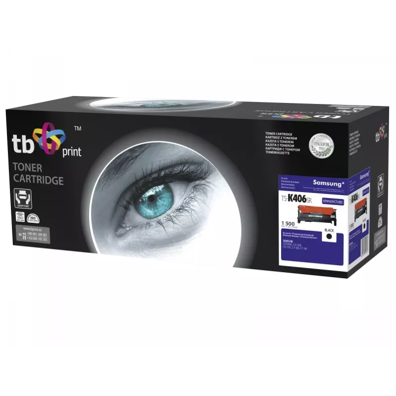 Toner TB kompatybilny z Samsung CLT-K406S, czarny, 1500, wym.