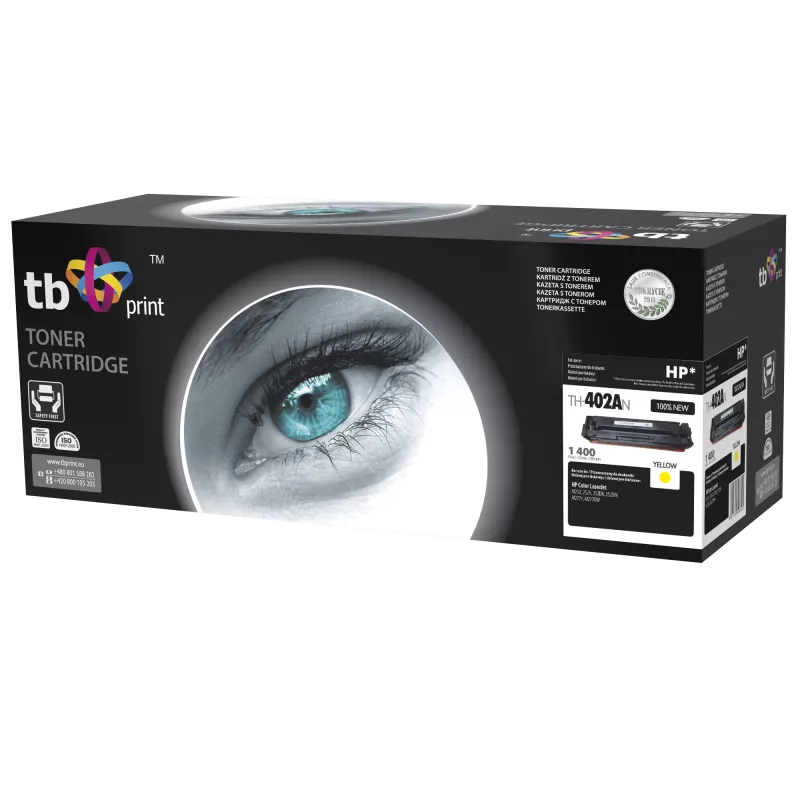 Toner TB Kompatybilny z HP CLJM252/277, Żółty, 1400, nowy