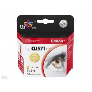 Wkład atramentowy TB Kompat. S Canon CLI-571XL YE żółty