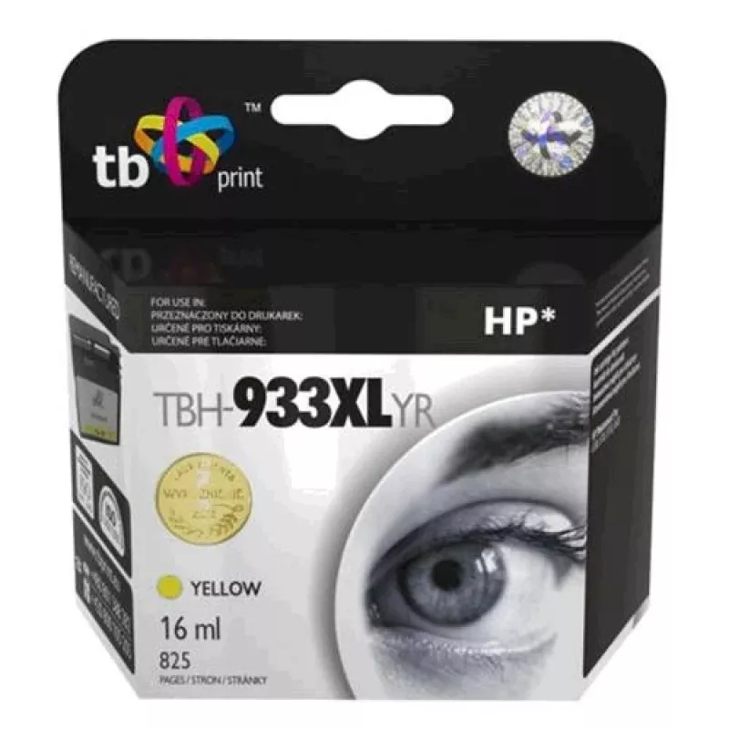 Wkład atramentowy TB kompatybilny z HP OP 6230, żółty, regenerowany