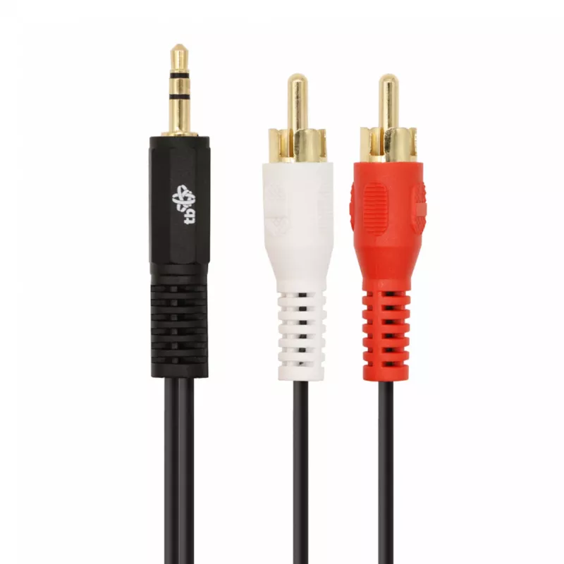 TB kabel 3,5mm MiniJack -2x RCA M/M 1,5m (AKTBXAJ2RCA150B)