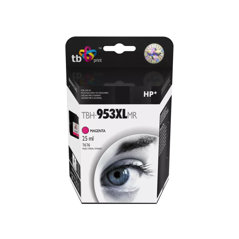 Ink do HP OJ 8710 AiO TBH-953XLMR magenta refabrication