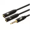 Adapter TB 3.5mm MiniJack rozgałęźnik 1x 3.5mm męski na 2x 3.5mm żeński, model AKTBXAJ0P2J030B