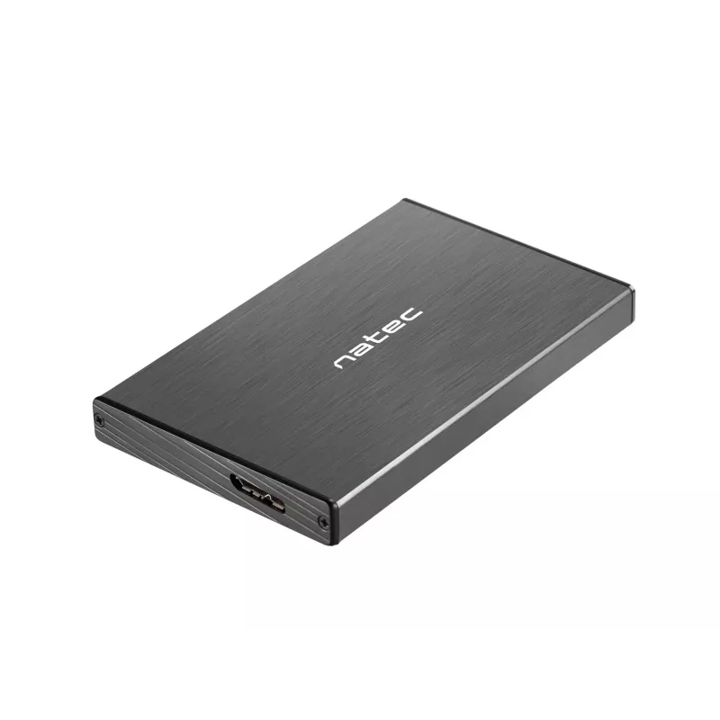 Obudowa NATEC RHINO GO USB 3.0 na 2,5'' SATA HDD/SSD, czarny aluminium