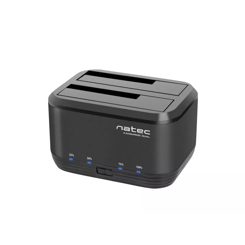 Stacja dokująca HDD 2,5/3,5 USB 3.0 Natec Kangaroo Dual, funkcja klonowania, zasilacz