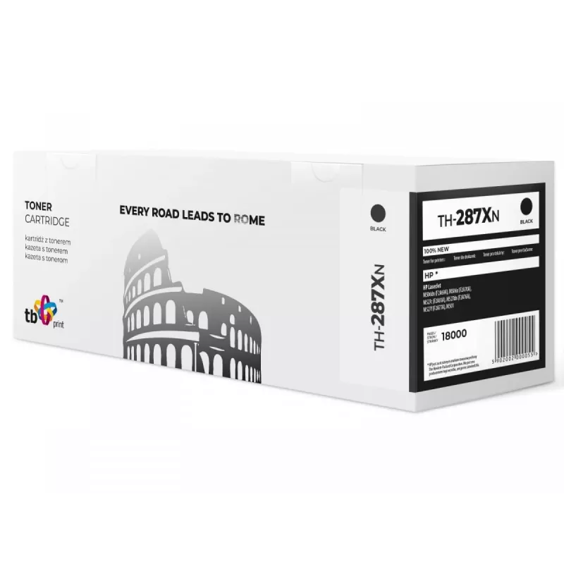 Toner TB Kompatybilny z HP CF287X, Czarny, 18000, Nowy