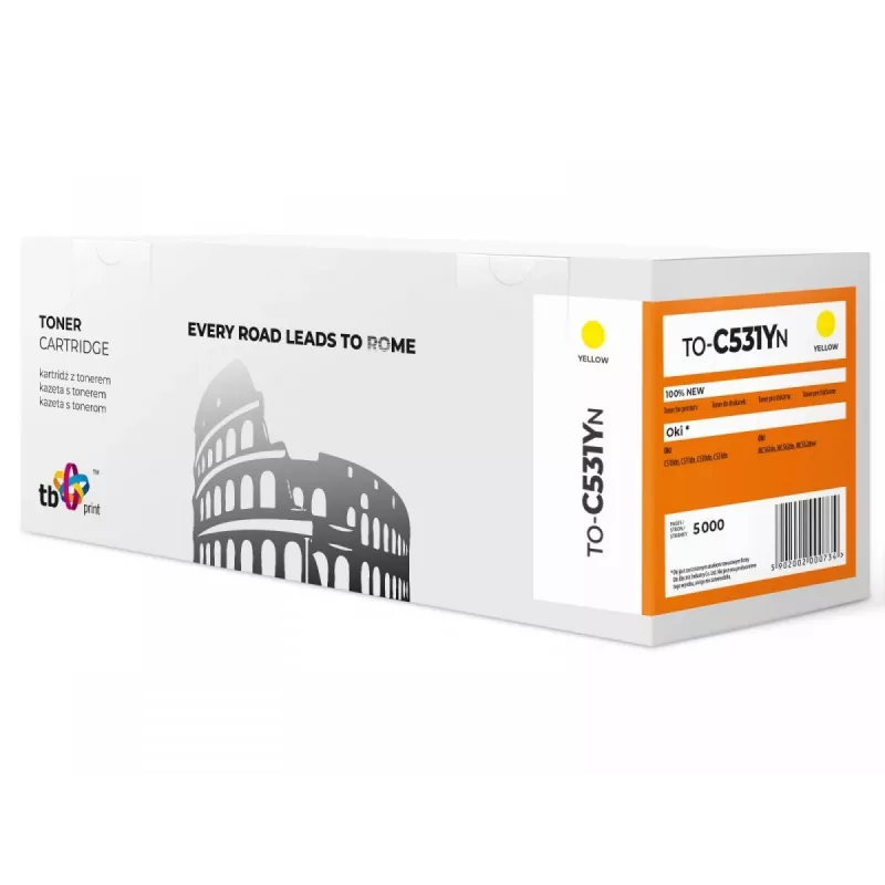 Toner TB kompatybilny z C531 do-C531YN YE 100% nowy