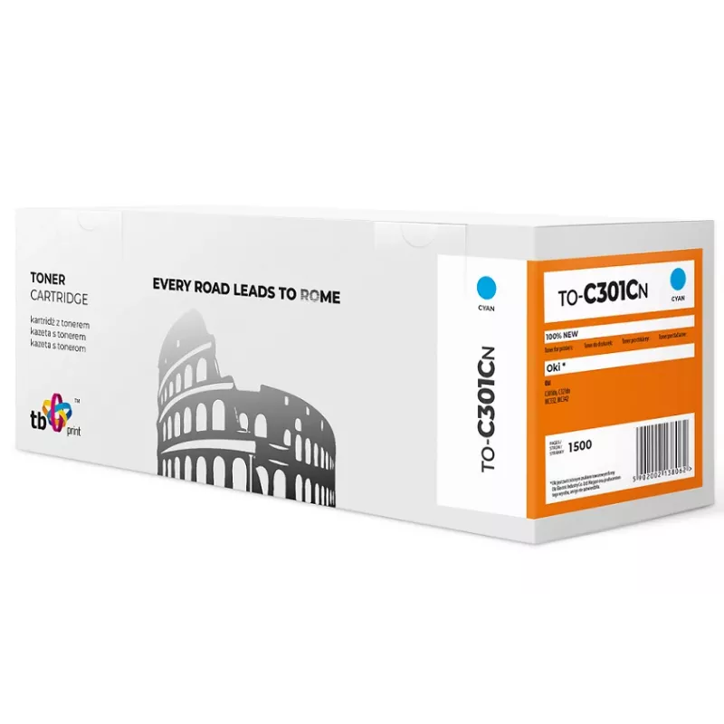 Toner TB kompatybilny z OKI C301 do C301CN CY
