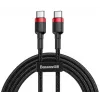 Kabel USB-C do USB-C Baseus CATKLF-G91 1 m, złącza USB C, 0,48 Gbit/s, czarny