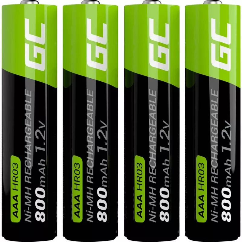 Akumulatory zielony Cell GR04 AAA NiMH 1.2 V 800 mAh 4 szt.