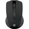 Bezprzewodowa mysz RF DEFENDER Accura MM-935 — optyczna 1600 DPI, symetryczna, 3 przyciski, odbiornik USB, czarna