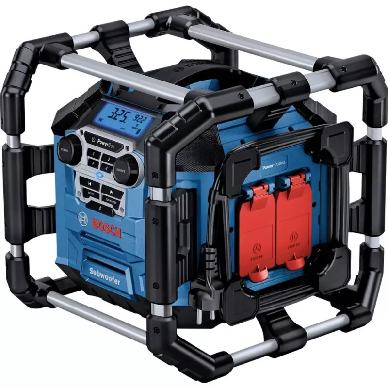 Bosch GPB 18V-5 C Professional Przenośne radio cyfrowe Aluminium, Czarny, Niebieski
