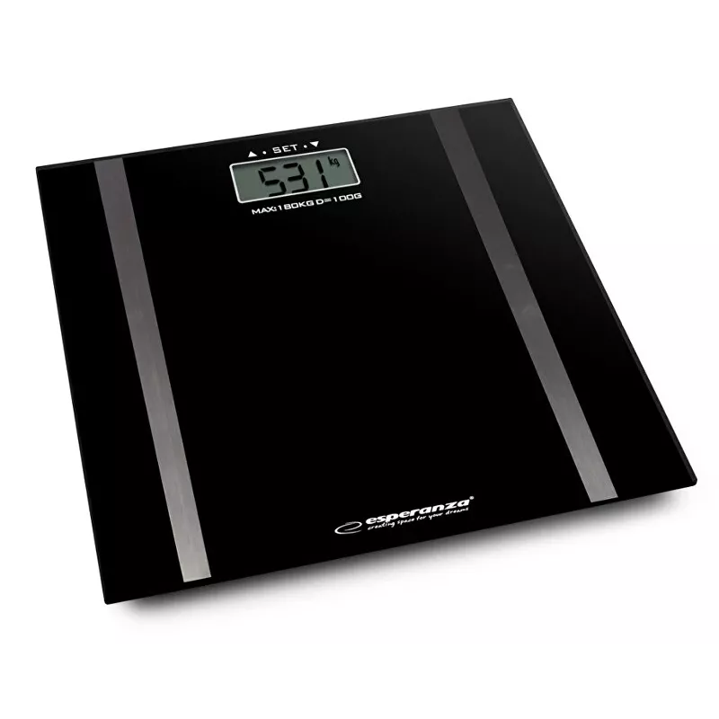 Osobista waga łazienkowa Esperanza EBS018K - elektroniczna, 180 kg, czarna