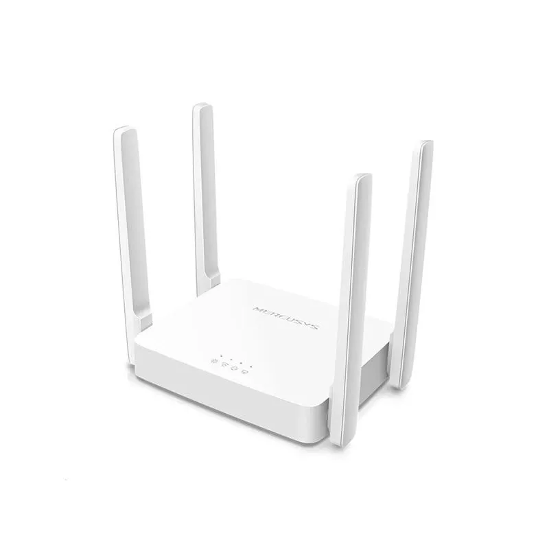 Router biurkowy MERCUSYS AC10 dwuzakresowy 2,4/5 GHz Wi‑Fi 5, 4 anteny zewnętrzne, 1x Fast Ethernet (WAN/LAN)