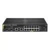 HPE Aruba Networking 6100 12G Class4 PoE 2G/2SFP+ 139W Zarządzany L3 Gigabit Ethernet (10/100/1000) Power over Ethernet (PoE) 1U Czarny