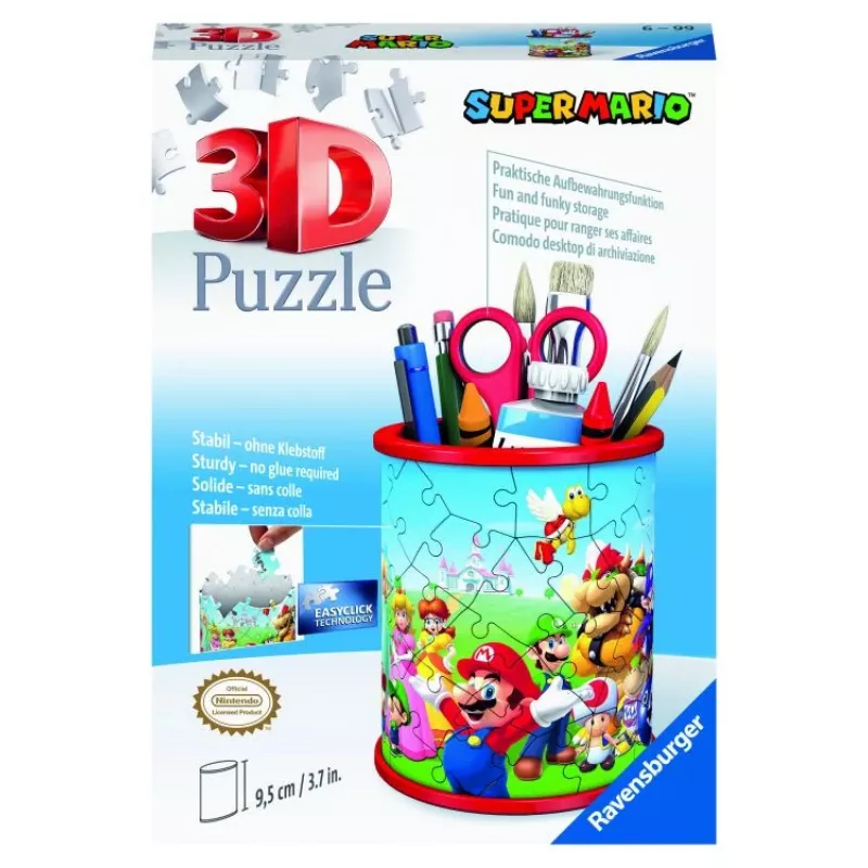 Puzzle 3D Ravensburger Super Mario Pojemnik na ołówki 54 szt.