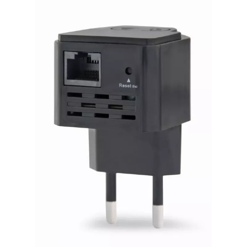 Wzmacniacz sieciowy GEMBIRD WNP-RP300-03-BK, 300 Mbps, 2,4 GHz, 802.11g, 1x RJ-45, wewnętrzna antena 3 dBi, AC 100–240V