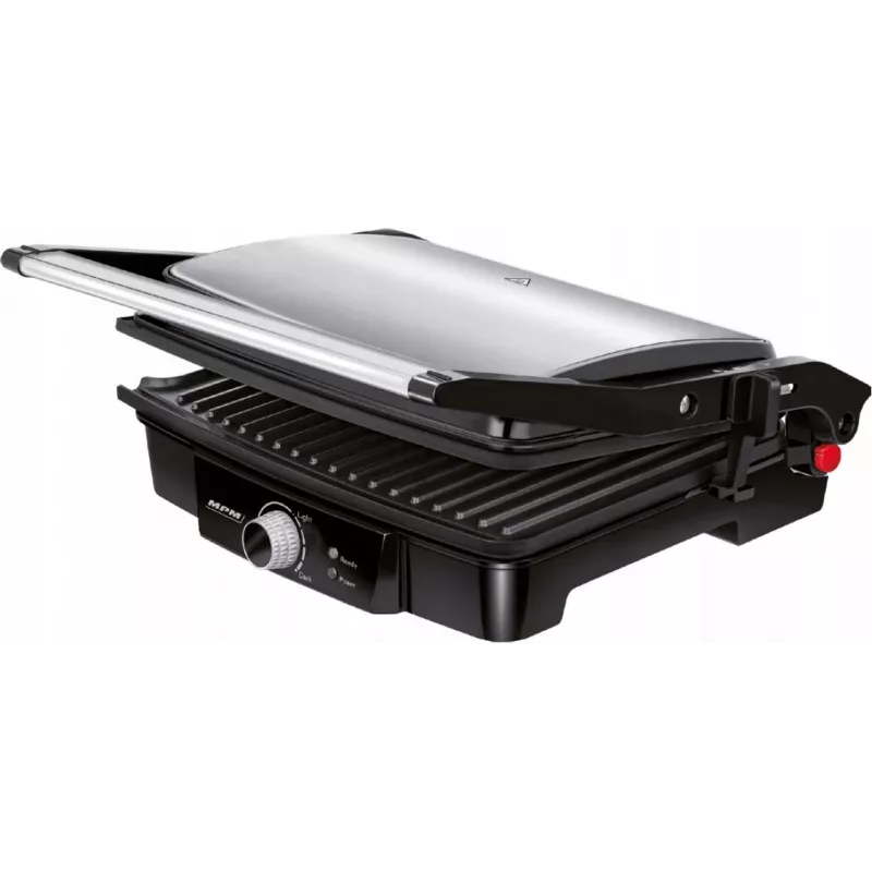 Grill kontaktowy MPM MGR-09M - 2000 W, grill do panini, regulowana górna płyta