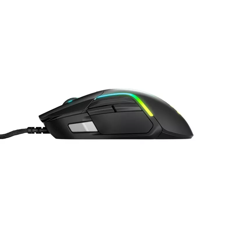 Mysz gamingowa STEELSERIES Rival 5 — praworęczna, sensor TrueMove Air, 18 000 DPI, 9 programowalnych przycisków, USB Type-A, IP54