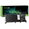 Bateria do laptopa zielony Cell do ASUS A555 F555 K555 R556 X555, LiPo 4000 mAh, 7,6 V, 4 ogniwa, czarna