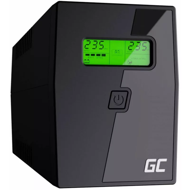 Zasilacz awaryjny (UPS) Green Cell UPS01LCD Line-Interactive 0.6 kVA 360 W 2 gniazda AC
